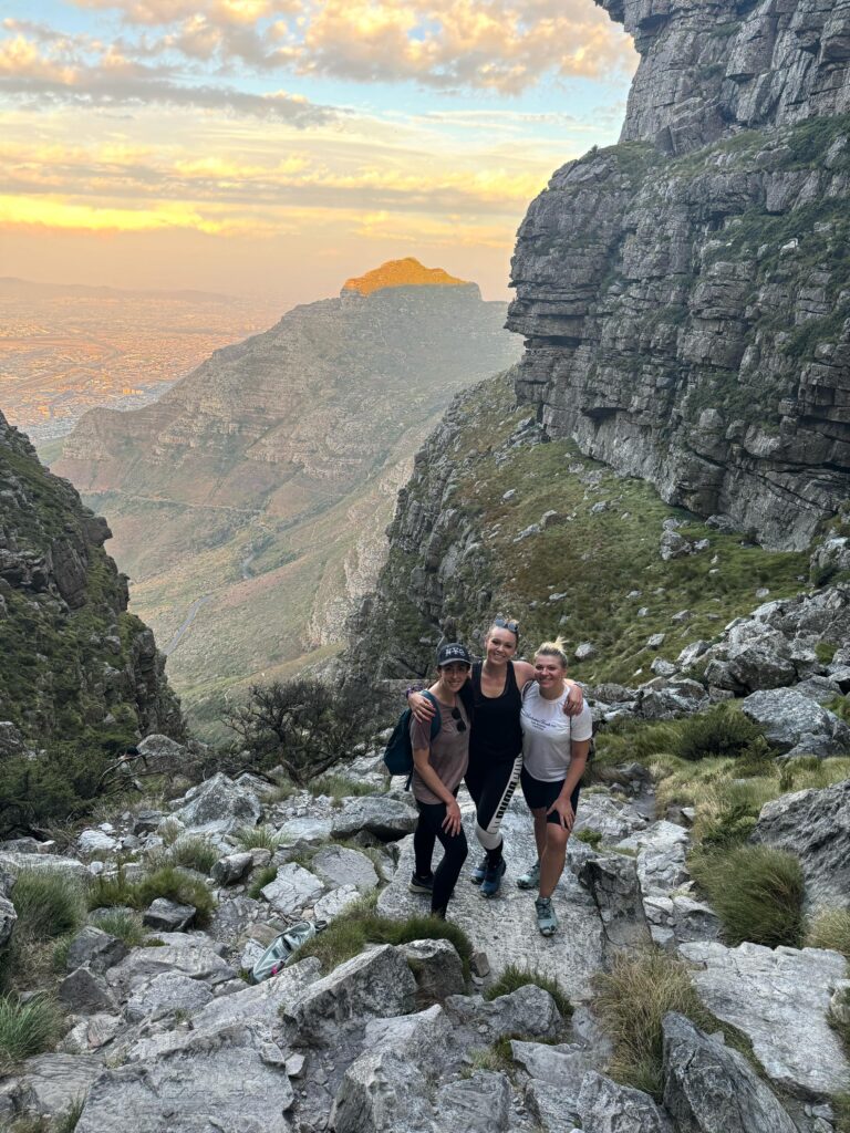 Hiking up Platteklip Gorge on Table Mountain